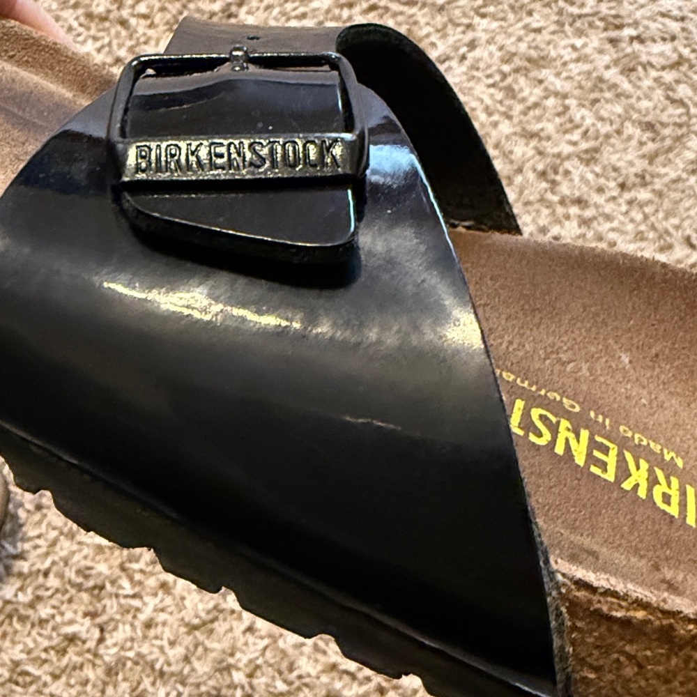 BIRKENSTOCK 270 Madrid Black Patent Sandals Ladies 11 / 42 - Picture 9 of 10